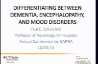 In-Depth Focus Session - Differentiating Between Dementia, Encephalopathy, and Mood Disorders