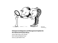 Osteoporosis Diagnosis and Management Update for the Advanced Practice Nurse