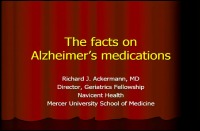 The Facts on Alzheimer's Medications