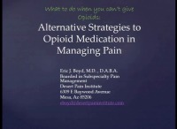 What Do You Do When You Can't Give Opioids?