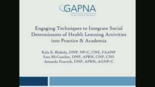 Engaging Techniques to Integrate Social Determinants of Health Learning Activities into Practice and Academia icon