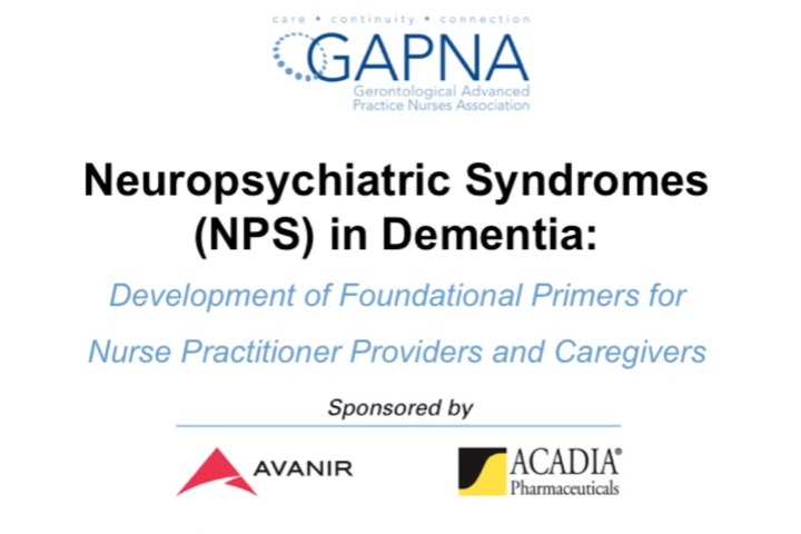Neuropsychiatric Syndromes (NPS) in Dementia: Development of Foundational Primers for Nurse Practitioner Providers and Caregivers icon