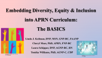 Embedding Diversity, Equity, and Inclusion into APRN Curriculum icon