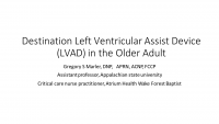 Destination Left Ventricular Assist Device (LVAD) in the Older Adult icon