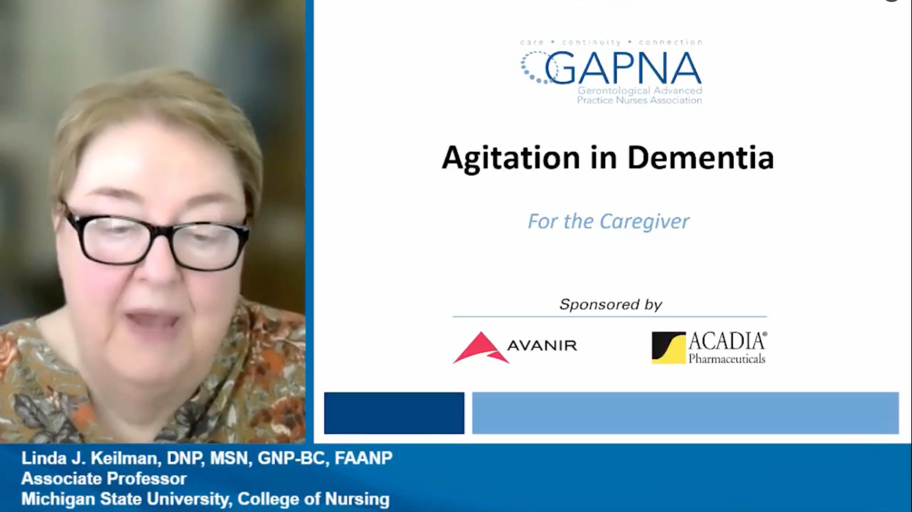 Agitation in Alzheimer's - for the Caregiver