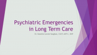 Psychiatric Emergencies in Long-Term Care icon