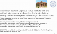 Association between Cognitive Status and Falls with and without Injury among Medicare Fee-for-Service Patients during a Skilled Nursing Home Short Stay in the United States