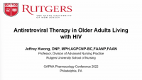 Antiretroviral Therapy in Older Adults Living with HIV