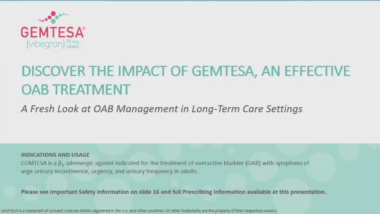 Discover the impact of gemtesa vibegron 75mg tablets an effective