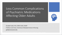 Less Common Complications of Psychiatric Medications Affecting Older Adults icon