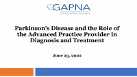 Parkinson’s Disease and the Role of the APP in Diagnosis and Treatment