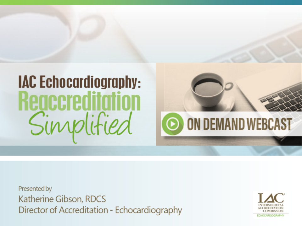 ODW – IAC Echocardiography: Reaccreditation Simplified icon