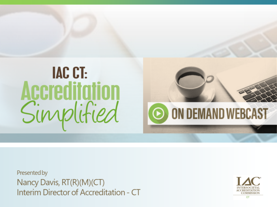ODW – IAC CT: Accreditation Simplified icon
