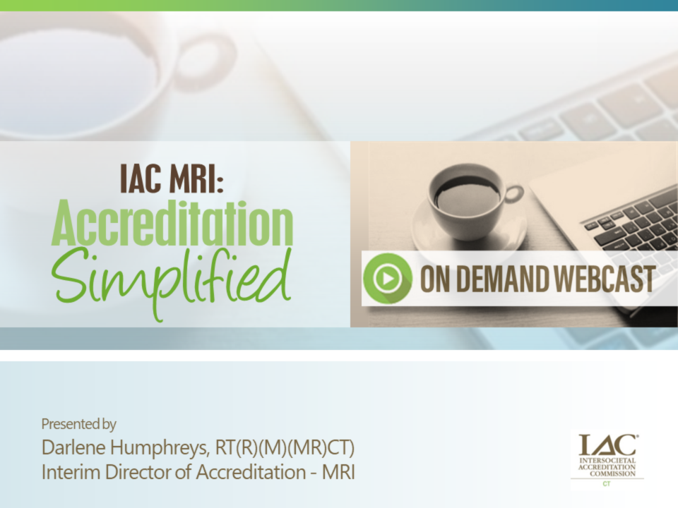 ODW – IAC MRI: Accreditation Simplified icon