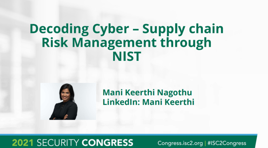 Decoding Cyber - Supply Chain Risk Management through NIST