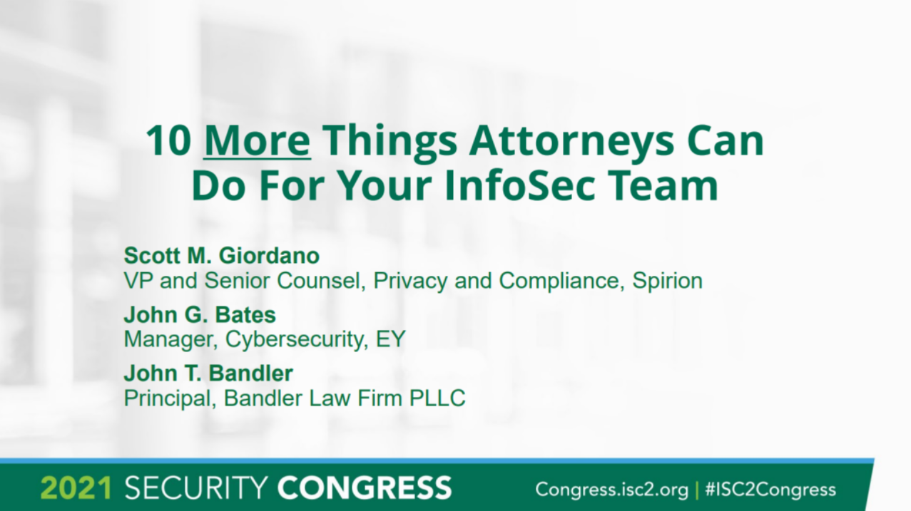 10 MORE Things Attorneys Can Do For Your InfoSec Team