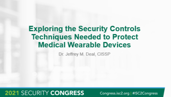 Exploring Security Controls needed to protect Medical Wearable Devices