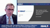 New Frontiers in Heart and Lung Transplantation: ISHLT2020 Plenary Session Selections II icon