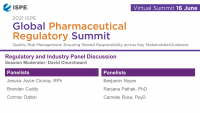 GLOBAL REGULATORY PHARMACEUTICAL SUMMIT Regulatory and Industry Panel Discussion icon