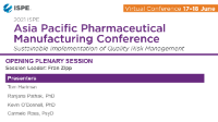 APAC PHARMACEUTICAL MANUFACTURING CONFERENCE Opening Plenary Session  icon