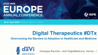 Digital Therapeutics - Overcoming the Barriers to Adoption in Healthcare and Medicine icon