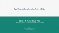 Fetal-Maternal Signaling in the Timing of Birth