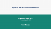 Importance of ACTH Pulses for Adrenal Function