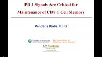 Short Talk: PD-1 Signals Are Critical for Maintenance of CD8 T Cell Memory