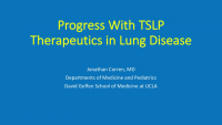 Progress with TSLP Therapeutics in Lung Disease icon