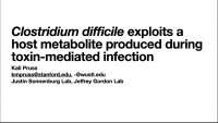 Short Talk: Clostridium difficile Exploits a Host Metabolite Produced during Toxin Mediated Infection icon