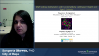 Short Talk: DNA Hydroxymethylation and Functional Beta Cell Mass in Health and Diabetes icon