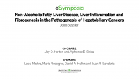 [Joint Session] Non-Alcoholic Fatty Liver Disease, Liver Inflammation and Fibrogenesis in the Pathogenesis of Hepatobiliary Cancers icon