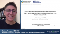 Short Talk: Clonal Hematopoiesis Results from the Response of Stem and Progenitor Cells to Inflammatory Cues from Mutant Mature Cells icon