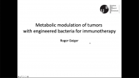 Metabolic Modulation of the Tumor Microenvironment with Synthetic Biology icon