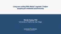 Long non-coding RNA Malat1 regulate T helper lymphocyte mediated autoimmunity icon