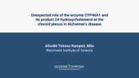 Unexpected role of the enzyme CYP46A1 and its product 24-hydroxycholesterol at the choroid plexus in Alzheimer’s disease icon