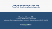 Detecting Bacterial-Human Lateral Gene Transfer in Chronic Lymphocytic Leukemia icon