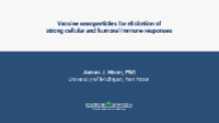Vaccine nanoparticles for elicitation of strong cellular and humoral immune responses. icon