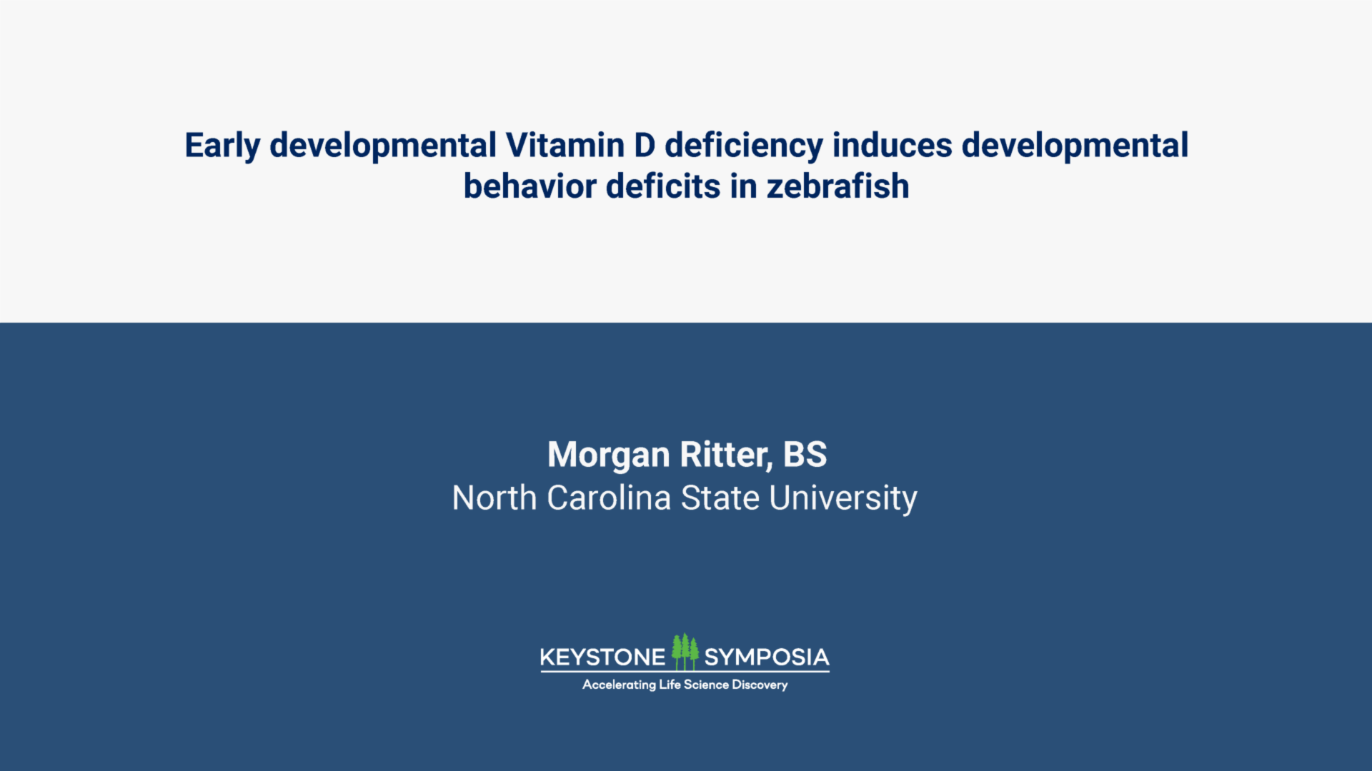 Early developmental Vitamin D deficiency induces developmental behavior deficits in zebrafish icon