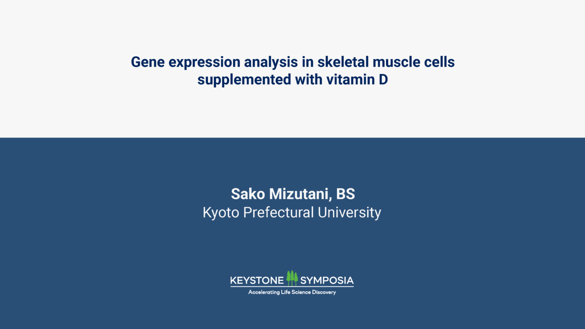 Gene expression analysis in skeletal muscle cells supplemented with vitamin D icon