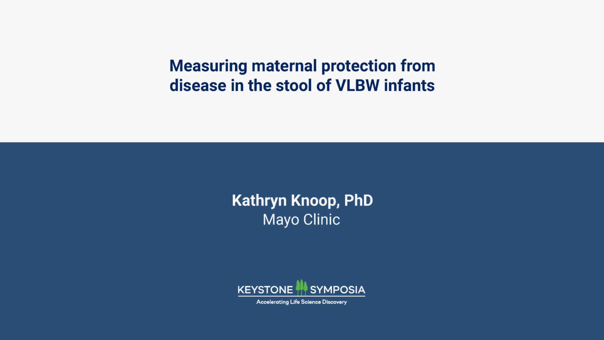 Measuring maternal protection from disease in the stool of VLBW infants icon