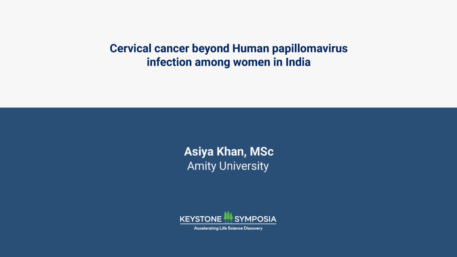 Cervical cancer beyond  Human papillomavirus infection among women in India icon