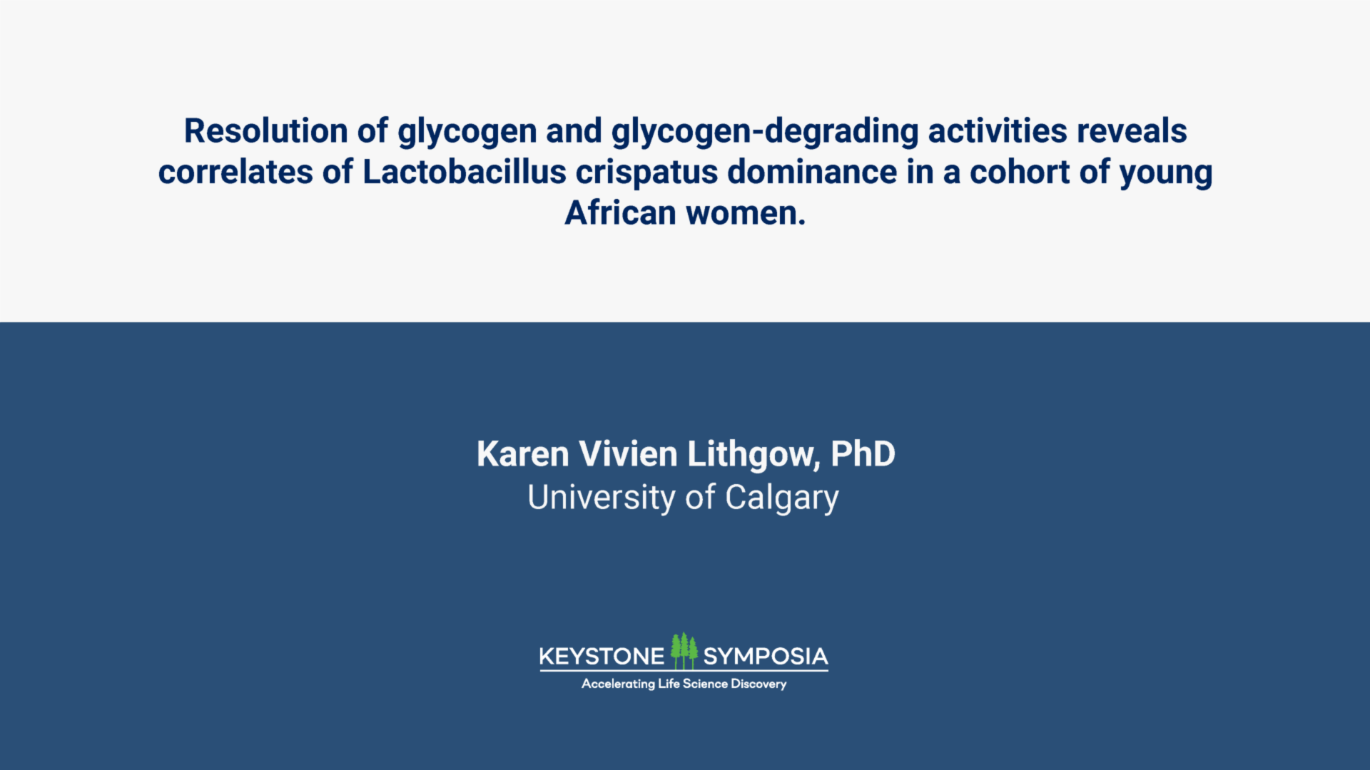 Resolution of glycogen and glycogen-degrading activities reveals correlates of Lactobacillus crispatus dominance in a cohort of young African women. icon