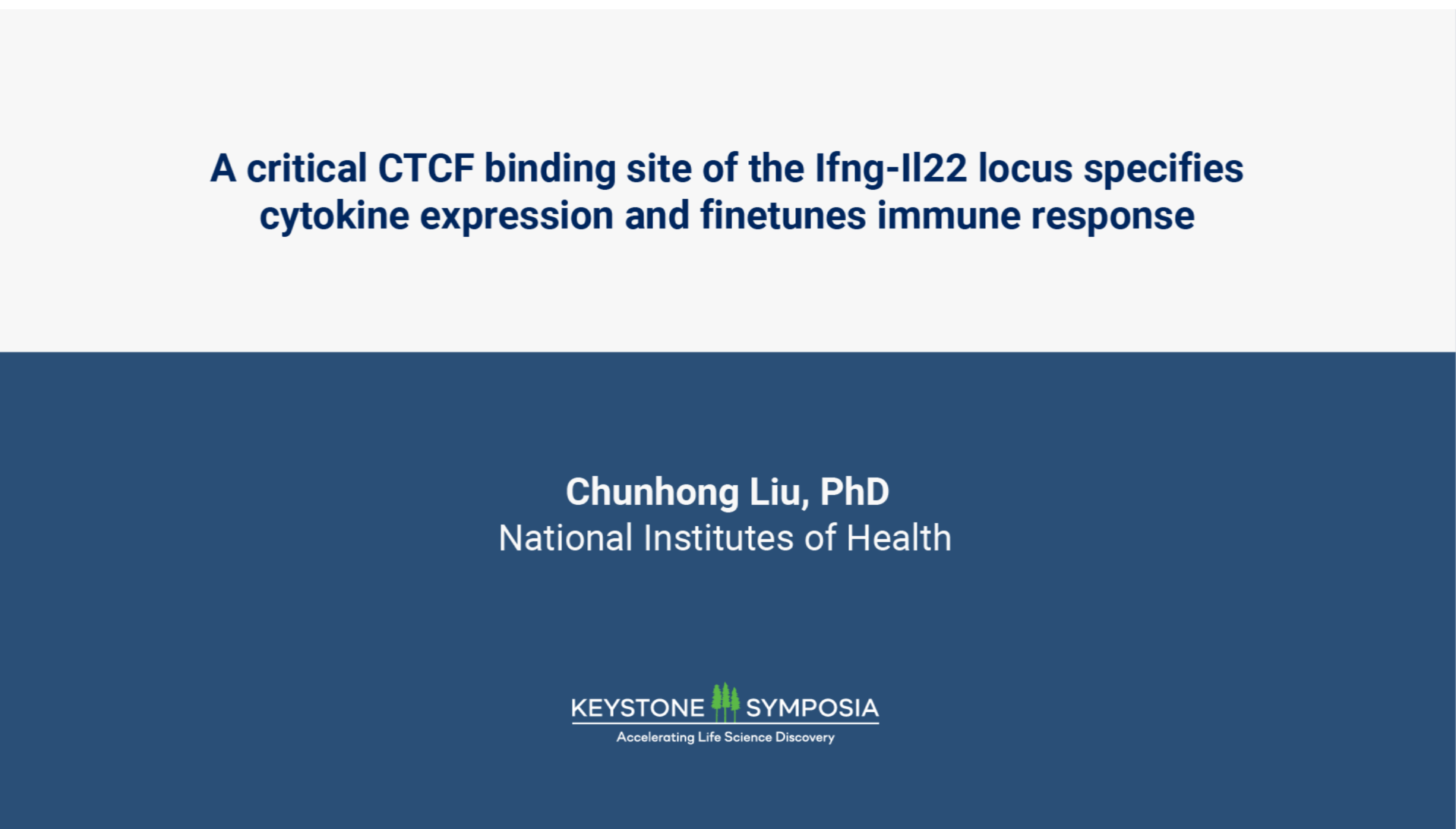 A critical CTCF binding site of the Ifng locus regulates the accurate and dynamic transcription of cytokines icon