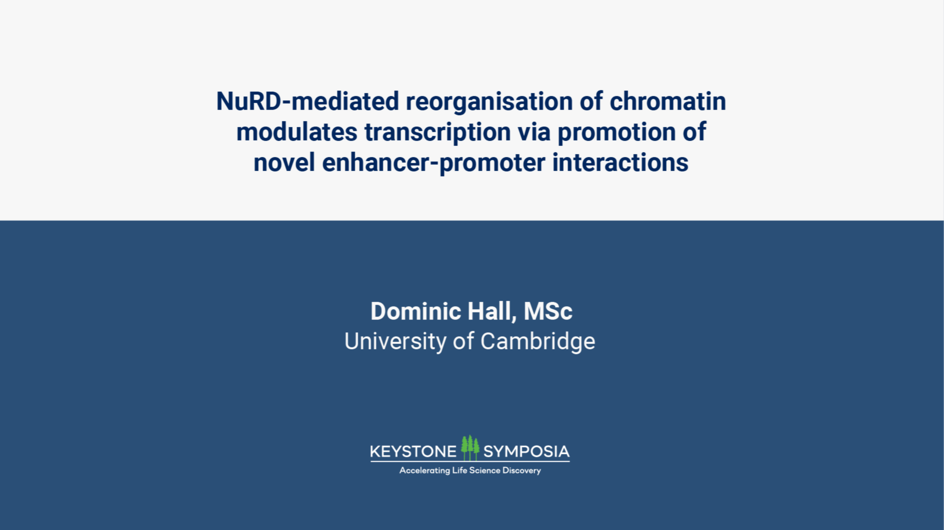 NuRD-mediated reorganisation of chromatin modulates transcription via promotion of novel long-range enhancer-promoter interactions icon