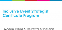 Inclusive Event Strategist | Module 1 icon