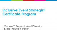 Inclusive Event Strategist | Module 2 icon