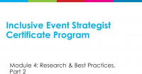 Inclusive Event Strategist | Module 4 icon