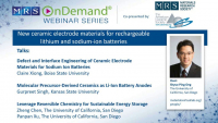 New ceramic electrode materials for rechargeable lithium and sodium-ion batteries