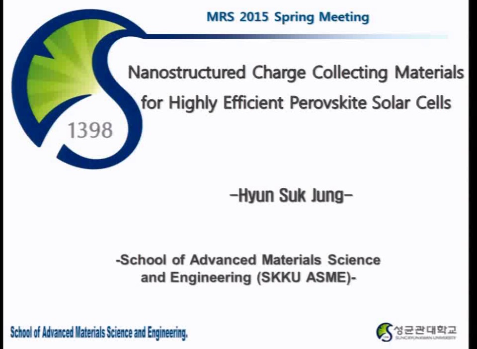 Nanostructured Charge Collecting Materials For Highly Efficient ...